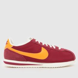 Nike Cortez Trainers in Burgundy