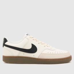 Nike Court Vision Low Trainers in White & Black