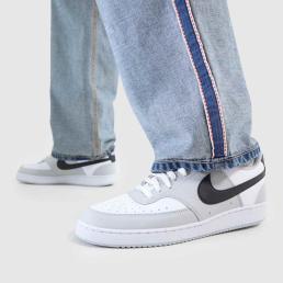 Nike Court Vision Trainers in Grey & Black