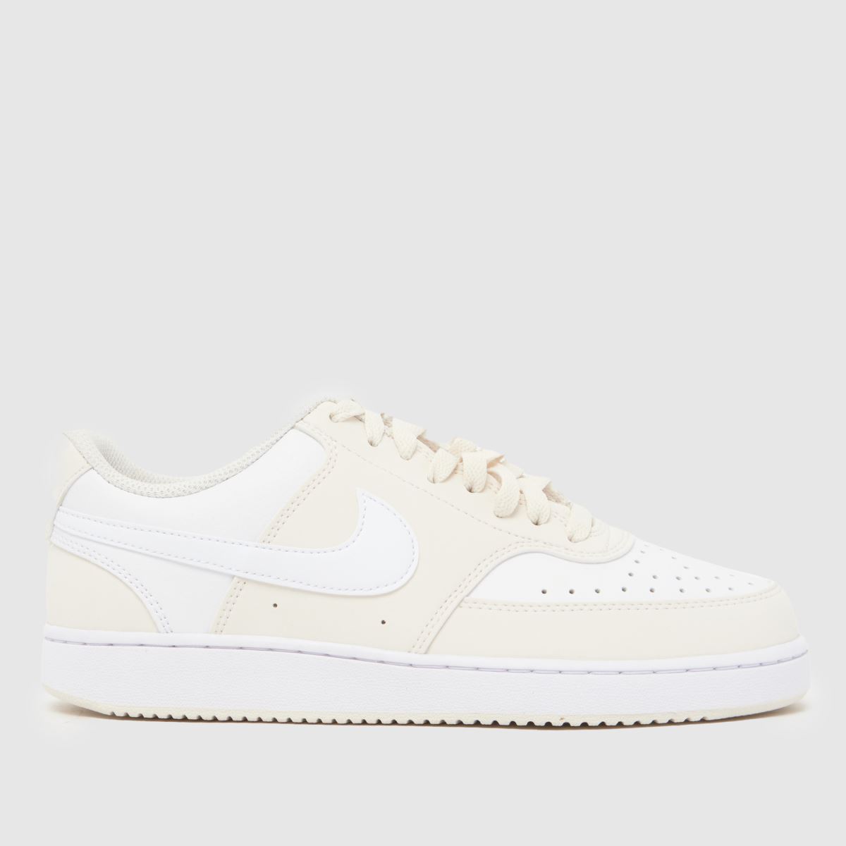 Nike Court Vision Trainers in White & Beige