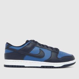 Nike Dunk Low Trainers in Navy Multi