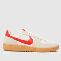 Nike Field General Trainers in White & Red