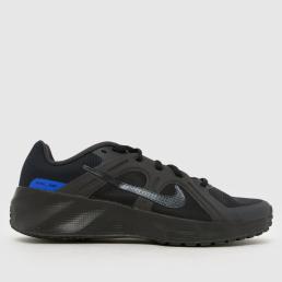 Nike Metro Tek Trainers in Black and blue