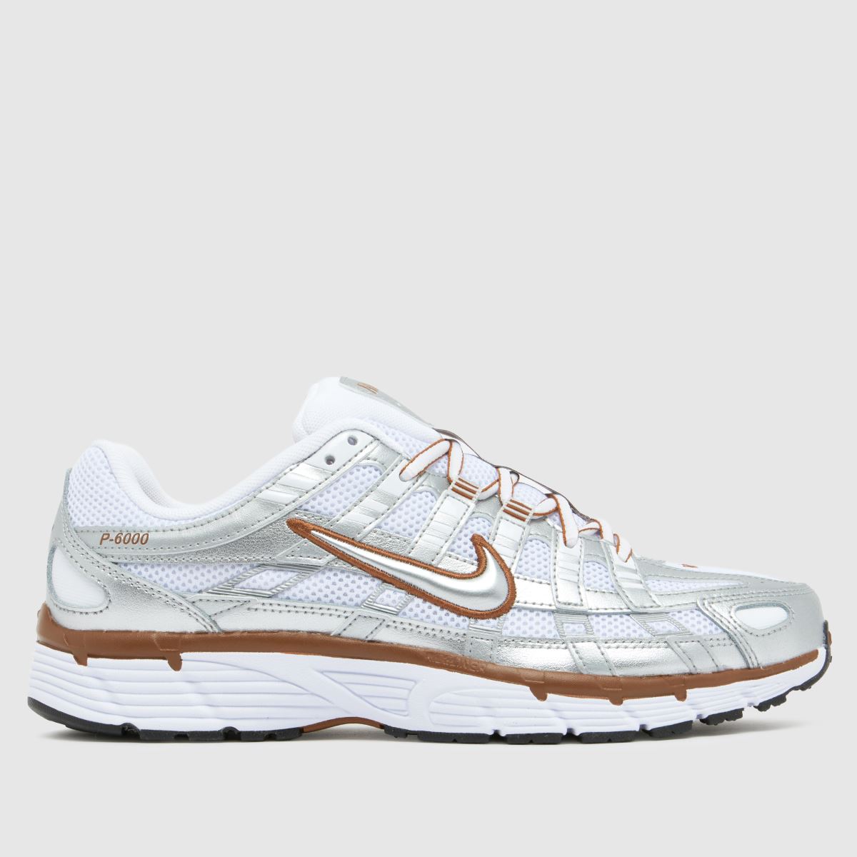 Nike P-6000 Trainers in Brown & White
