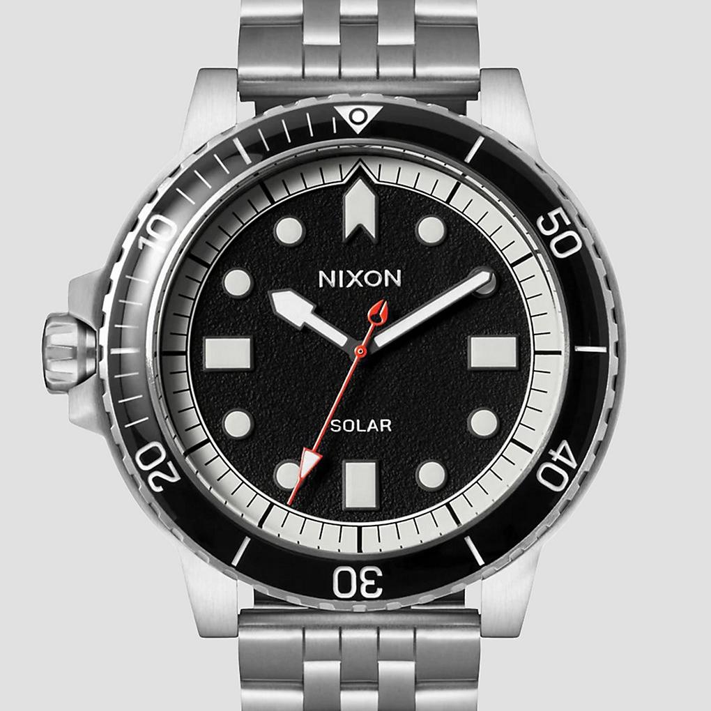 Nixon Stinger 44 Watch silver black white