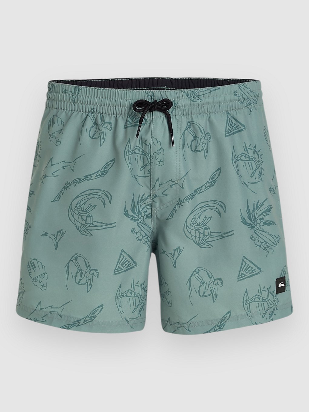 O'Neill Mix & Match Cali Print 15'' Boardshorts green vintage surfer