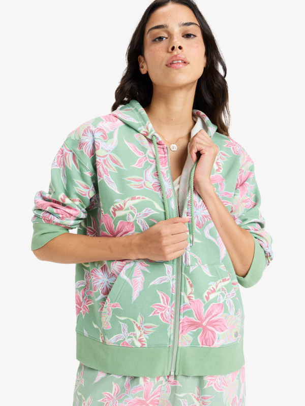 Roxy Hibiscus Island - Full Zip Hoodie For Women