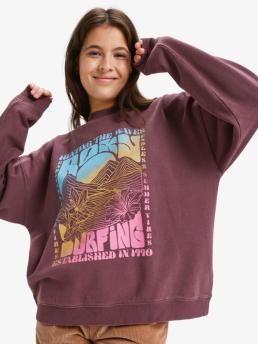 Roxy Lineup Oversized - Oversized Sweatshirt With Vintage Wash Effect For Women