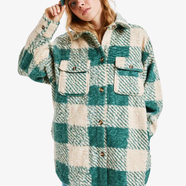 Roxy Over And Above - Fleece Shacket For Women