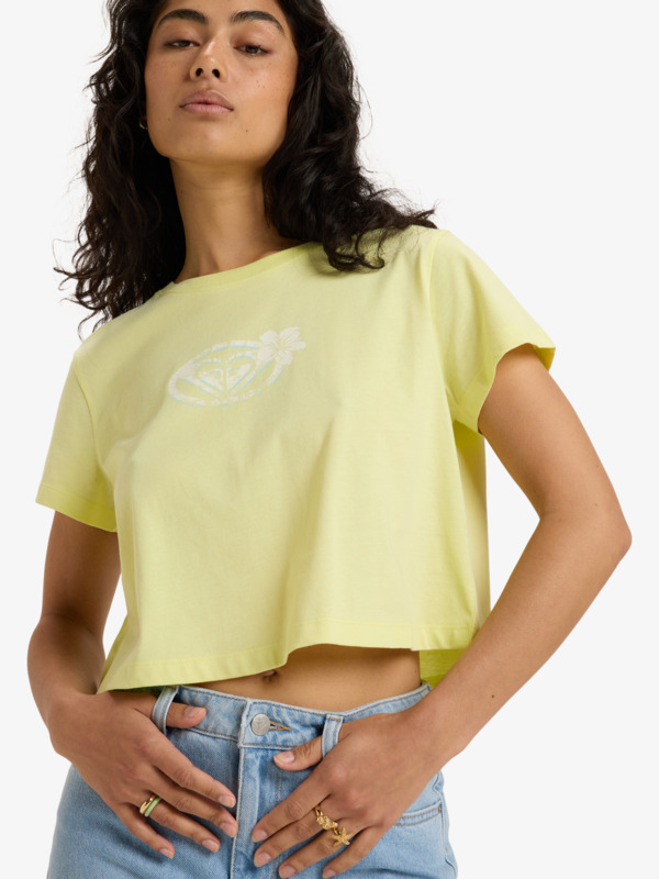 Roxy People Speak - Crop Short Sleeve T-Shirt For Women