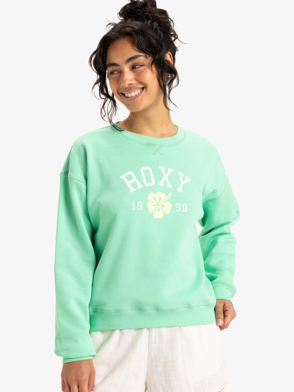 Roxy Perfect Place Brushed - Crew Neck Sweatshirt For Women