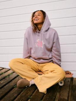 Roxy Perfect Place Brushed - Relaxed Hoodie With Vintage Artwork For Women