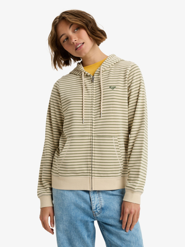 Roxy Perfect Stripe - Striped Zip Hoodie For Women