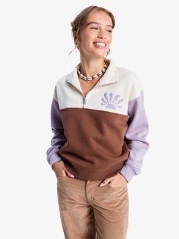 Roxy View Point Block - Half Zip Colour Block Fleece For Women