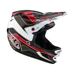 Troy Lee D4 Polyacrylite MTB Full Face Helmet Block Charcoal/ Red