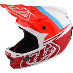 Troy Lee Designs D3 Fiberlite Full Face MTB Helmet Slant Red