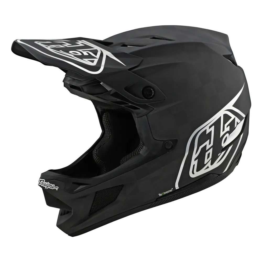 Troy Lee Designs D4 Carbon Full Face MIPS MTB Helmet Stealth Black/Silver