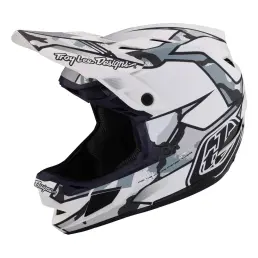 Troy Lee Designs D4 Composite Full Face MIPS MTB Helmet Matrix Camo White