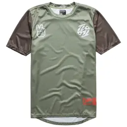 Troy Lee Designs Flowline SS MTB Jersey Flipped Olive