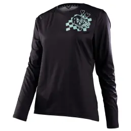 Troy Lee Designs Lilium Womens LS MTB Jersey Micayla Gatto Black