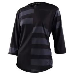 Troy Lee Designs Mischief Womens 3/4 MTB Jersey Split Stripe Black