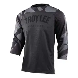 Troy Lee Designs Ruckus 3/4 MTB Jersey Camber Camo Black Heather