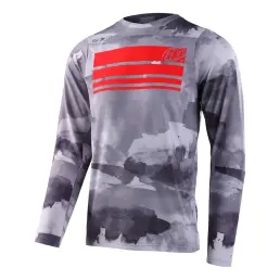 Troy Lee Designs Skyline LS MTB Jersey Blocks Cement