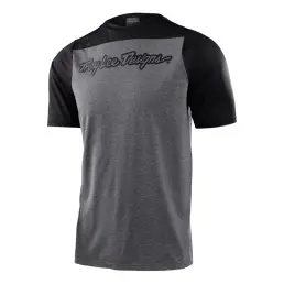 Troy Lee Designs Skyline SS MTB Jersey Signature Heather Grey/Black
