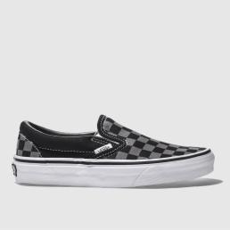 Vans Classic Checkerboard Trainers in Black & Grey