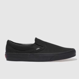 Vans Classic Slip On Trainers in Black