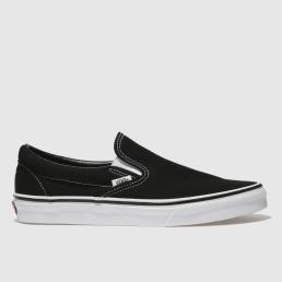 Vans Classic Slip-On Trainers in Black & White