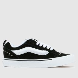 Vans Knu Skool Rhinestone Trainers in Black & White