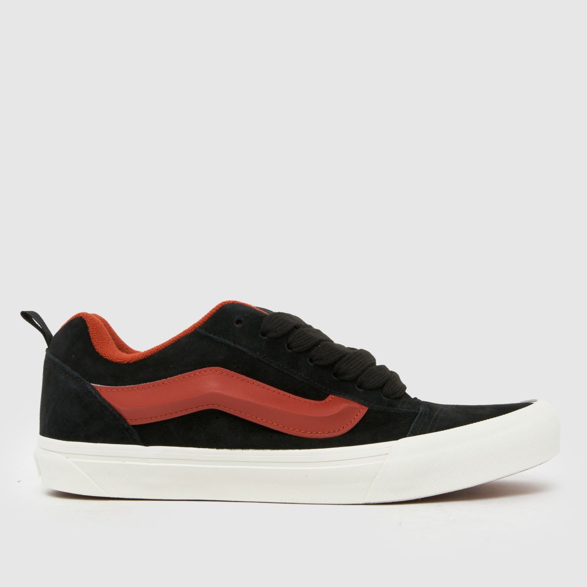 Vans Knu Skool Trainers in Black & Orange