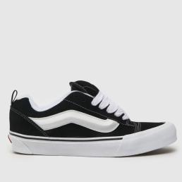Vans Knu Skool Trainers in Black & White