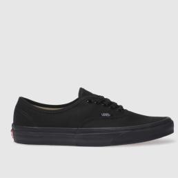 Vans Men's Authentic Trainers in Black, Size: 10