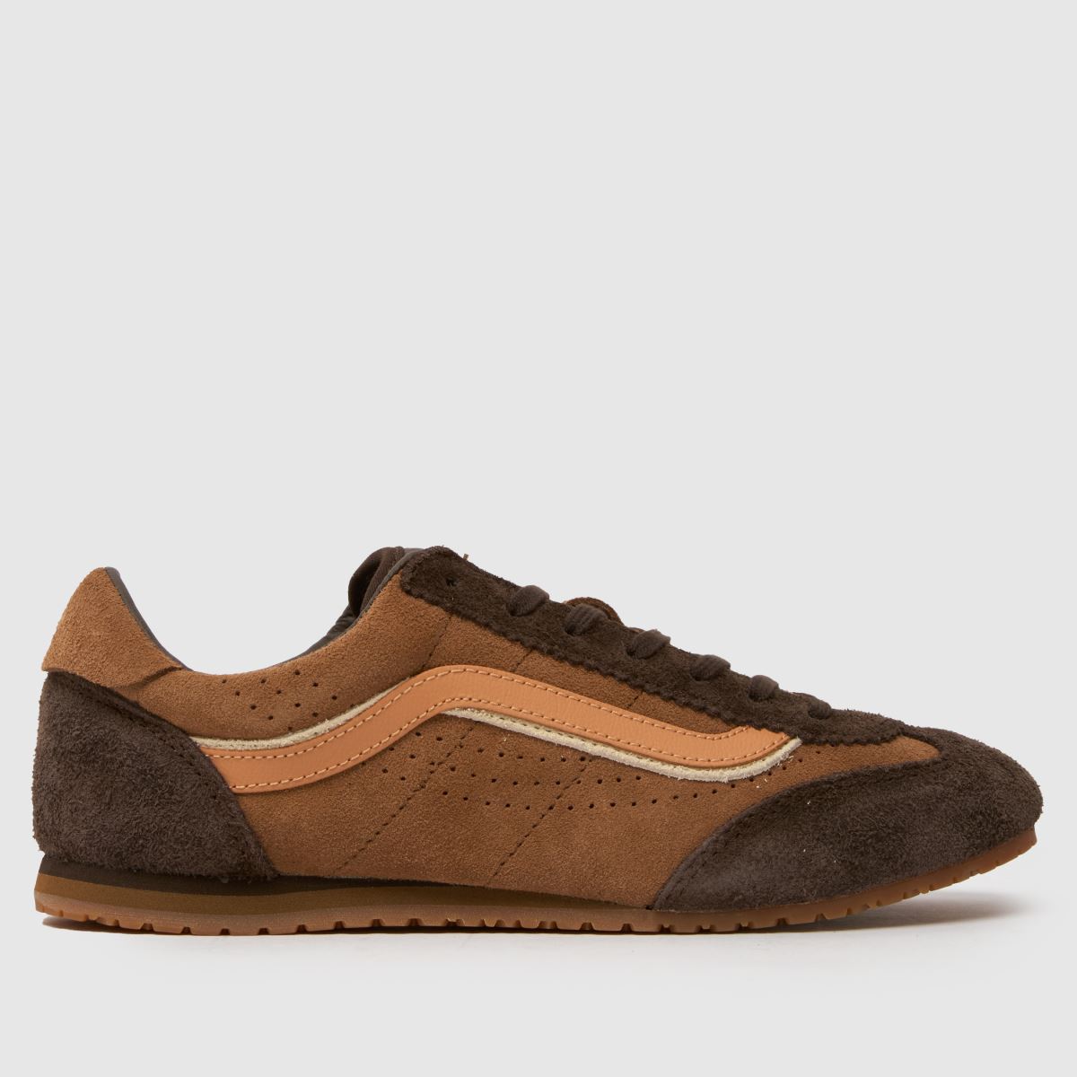 Vans Super Lowpro Trainers in Brown Multi