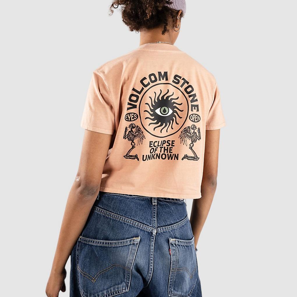 Volcom Dial Crop T-Shirt sand brown