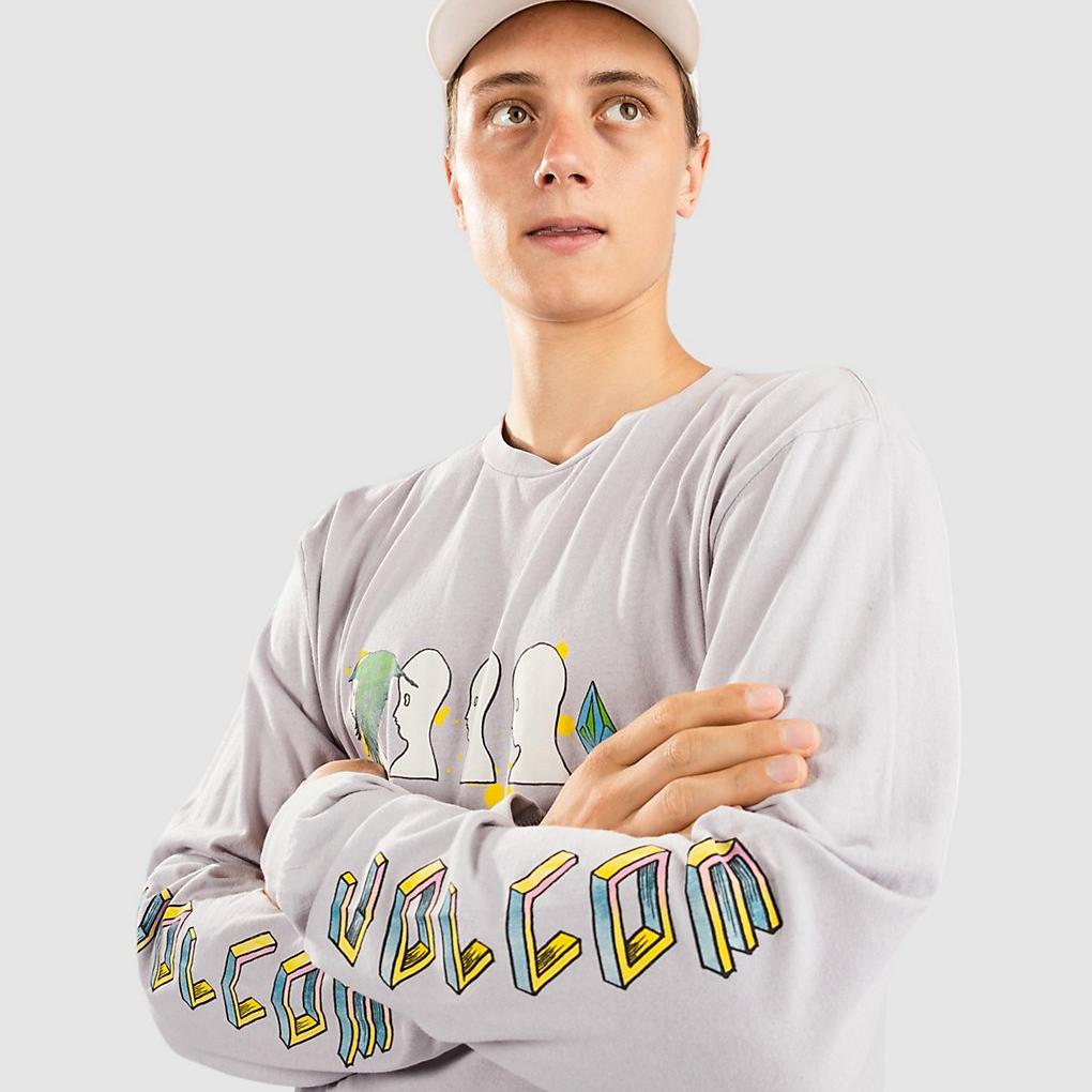 Volcom Fa Ed Merlin Murray Long Sleeve T-Shirt light orchid
