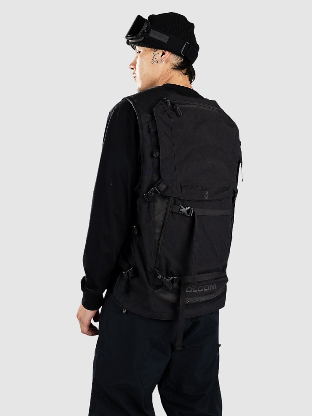 Volcom Iguchi Slack Backpack black 1 Volcom Iguchi Slack Backpack black