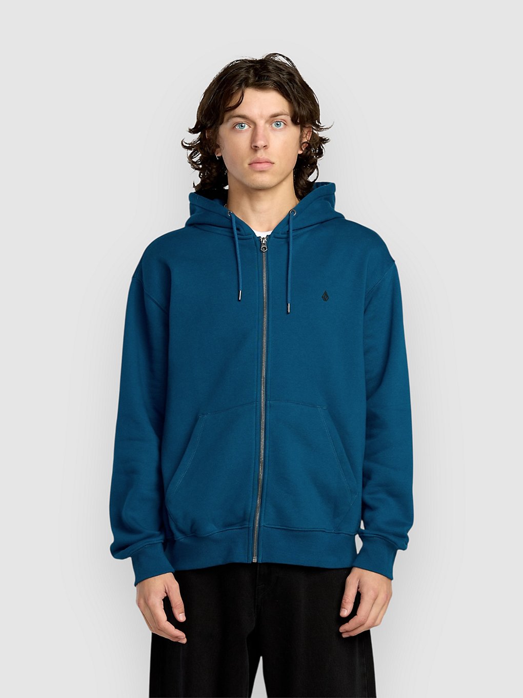 Volcom Single Stone Zip Hoodie cosmic blue