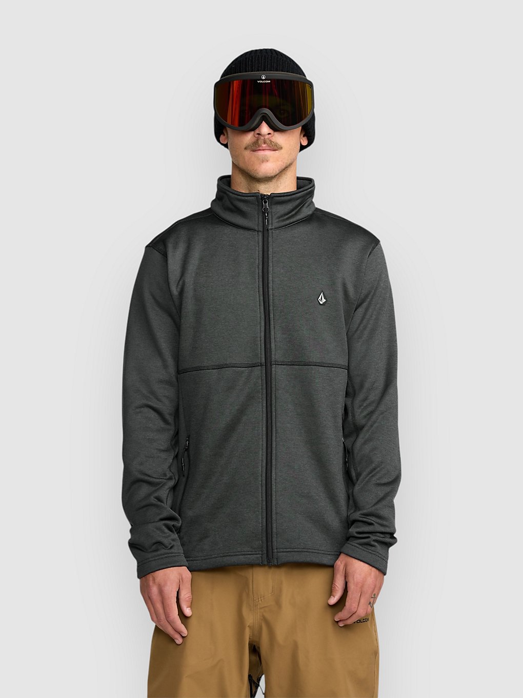 Volcom Snowbound Fleece Zip Hoodie black