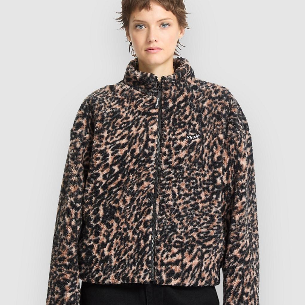 Volcom Wylding Out Sherpa Jacket animal print