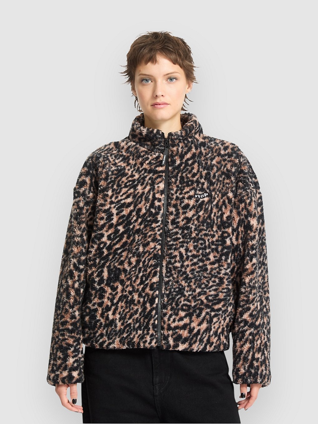 Volcom Wylding Out Sherpa Jacket animal print