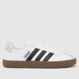 adidas VL Court 3.0 Trainers in White & Black