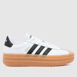 adidas VL Court Bold Trainers in White & Black